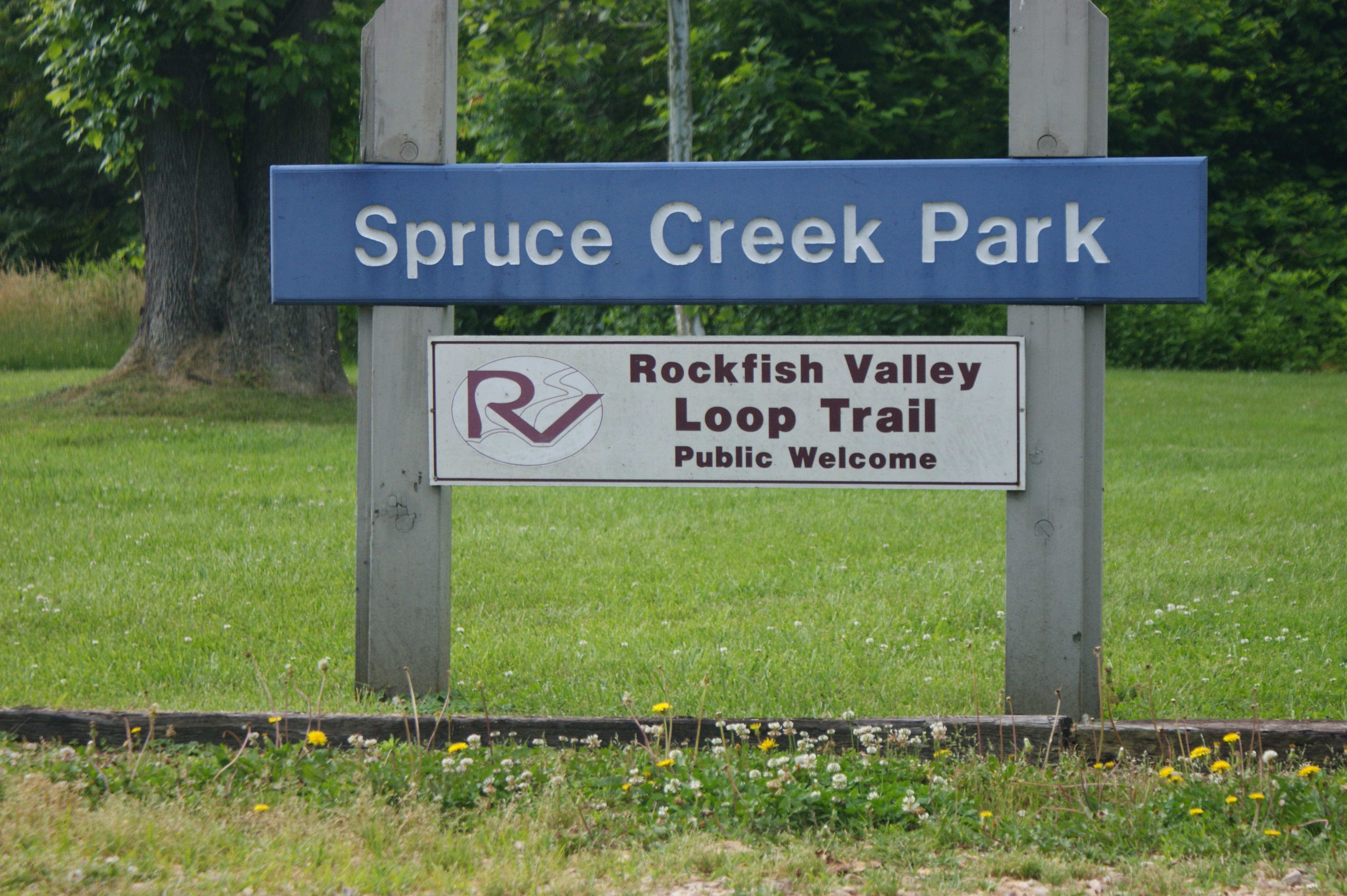 Spruce Creek Park sign